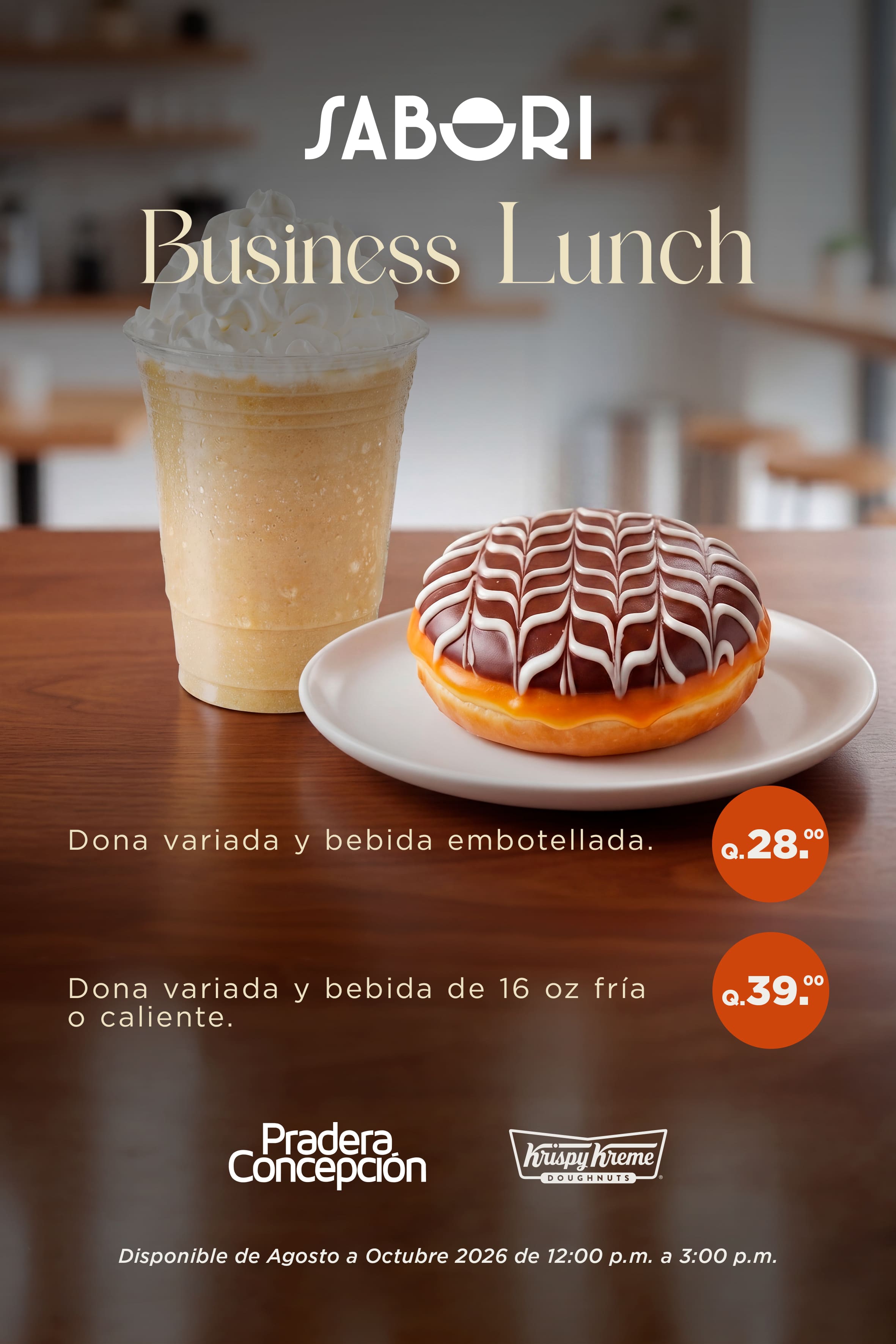 Menú Socios Krispy Kreme
